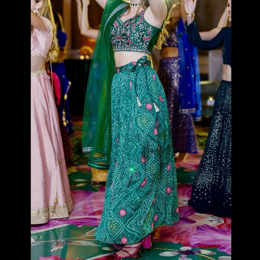 Green Lehenga